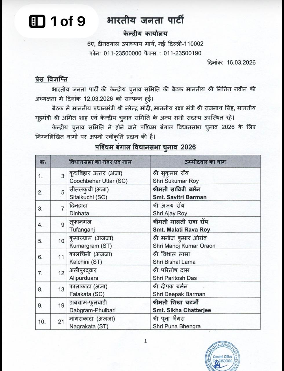 bjp-wb-144-candidates-list