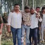 10 लाख की रंगदारी मांगने वाले दो शातिर बदमाश पुलिस मुठभेड़ में गिरफ्तार