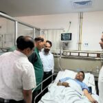 पेनेसिया हॉस्पिटल अग्निकांड में झुलसे लोगों का स्वास्थ्य मंत्री ने जाना हाल