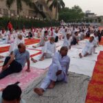 त्रिवेणी शुगर मिल में हर्षोल्लास से मनाया गया 12वां अंतर्राष्ट्रीय योग दिवस