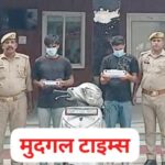सदर बाजार पुलिस ने मुठभेड़ में महिला से लूट के वांछित दो लुटेरों को किया गिरफ्तार