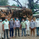 कांवड यात्रा मार्ग पर प्रतिबंधित लकड़ी का परिवहन कर रहे 7 ट्रैक्टरो को किया सीज