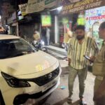 ट्रैफिक पुलिस की सतर्कता ने कावड़ मार्ग पर पकड़ा गया शराब के नशे में चूर चालक वाहन सीज,