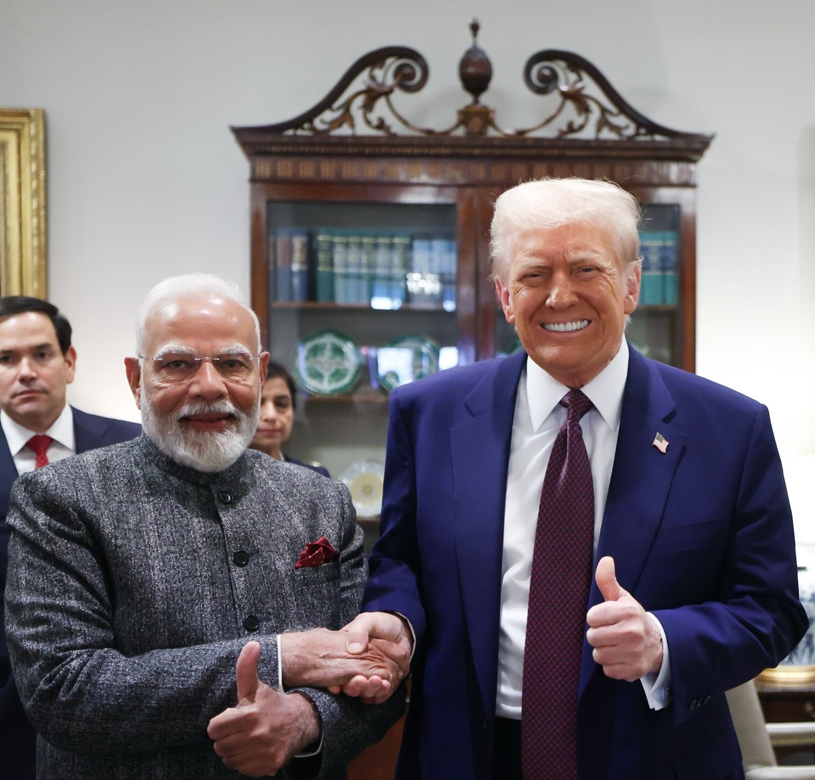 modi-trump-talk-on-telephone