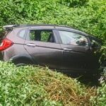 बगोली में खाई में गिरी कार, परिवार के चार लोग घायल
