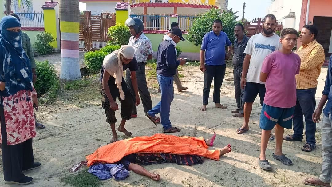 amethi-woman-died-in-road-acc